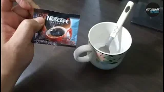 Membuat kopi Nescafe Clasic Mantap