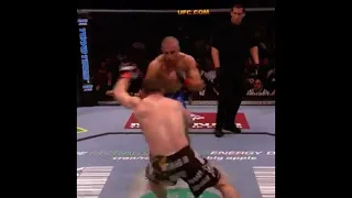 GSP finishes Matt Hughes with a head kick at UFC 65