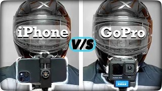 iPhone 13 vs GoPro HERO 11 FULL COMPARISON for MOTOVLOG | WHICH GOPRO TO BUY ?