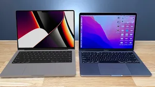 AR First Look At 14" MacBook Pro with M1 Pro M1 Max vs 13" MacBook Pro