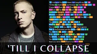 Eminem- 'Till I Collapse | Lyrics, Rhymes Highlighted
