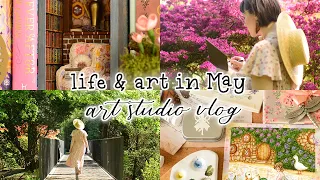Cozy journey through May: nature sketching, studio makeover, summer recipes & fairy painting