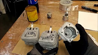 How to measure the volume of the cylinder chainsaws