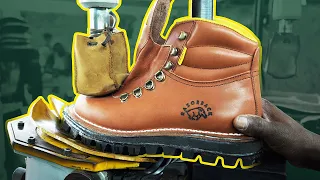 CUSTOM TYRE SOLE BOOT // How It's Made // Jim Green Footwear Razorback