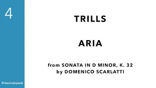 Trills for Aria by Domenico Scarlatti (RCM Level 4 Piano, Sonata in D minor, K. 32 | How To Play)