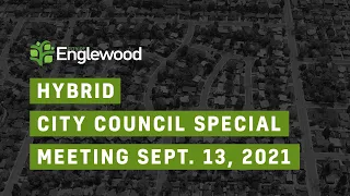 Hybrid City Council Special Meeting - 13 Sep 2021