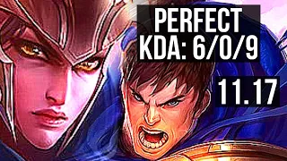 QUINN vs GAREN (TOP) | 6/0/9, 500+ games, Dominating, Rank 14 Quinn | EUW Master | v11.17