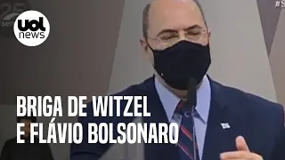 Flávio Bolsonaro e Witzel batem boca na CPI: entenda "briga antiga" entre os dois