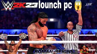 Roman Reigns vs Seth Rollins match WWE 2k23 on PC