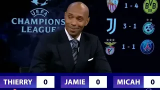 Thierry Henry gets tricked but who wins the quiz?