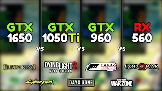 GTX 1650 vs GTX 1050 Ti vs GTX 960 vs RX 560 - Test In 7 Games!