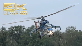 (4K) Mil Mi-24V & Mil Mi-171Sh from the Czech Air Force arrival at Kleine Brogel Air Base EBBL