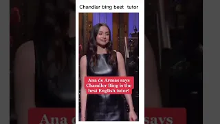 Ana de Armas learned English from 'Friends' & Chandler Bing😂 #friends #viral #shorts #viral