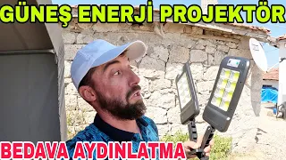 BU NASIL BİR IŞIK~SAKARLIĞIM ÜSTÜMDE~ÇİFTLİĞE GÜNEŞ ENERJİLİ PROJEKTÖRLER ALDIK~TEMİZLİK BAŞLIYOR