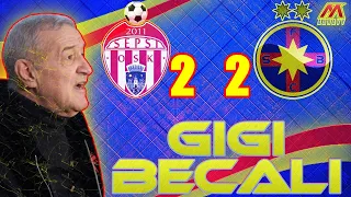 Gigi Becali extrem de dezamagit dar totusi multumit pentru egalul dintre Sepsi OSK vs FCSB 2-2