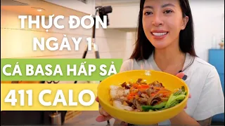 ĂN ĐỂ GIẢM MỠ | Cá basa hấp sả 411 calo - Eat Clean cho người mới bắt đầu