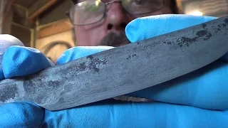 Blacksmithing - Forging Welding A Knife From Shop Floor Dust