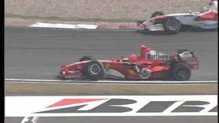 2005 Chinese GP Warm Up - Schumacher/Albers crash