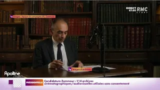 Eric Zemmour jugé pour avoir utilisé des vidéos sans autorisation dans son clip de candidature