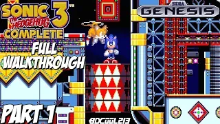 Sonic 3 Complete Gameplay Full Walkthrough Part 1 - Sega Genesis