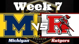Michigan vs Rutgers - Week 7