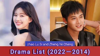 Zhao Lu Si and Zheng Ye Cheng | Drama List 2022－2014