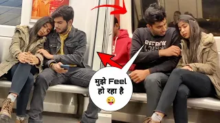 SLEEPING ON STRANGERS IN THE METRO PRANK 😜 |PIHU MAD GIRL