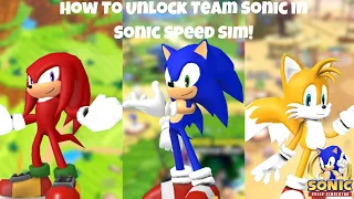 How to Unlock Team Sonic in SSS (Sonic Speed Sim)