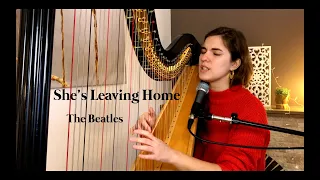 She's Leaving Home - The Beatles (Harp Cover // Pia Salvia)