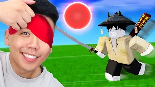 Roblox Blade Ball But I'm BLINDFOLDED!