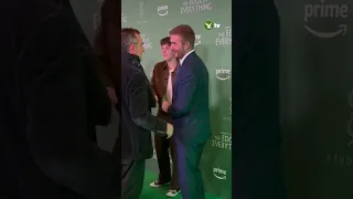 David Beckham arrives at Ronnie O’Sullivan’s movie premiere