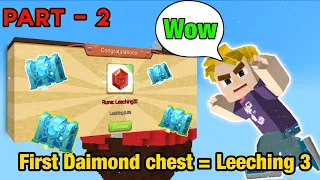 I Got my first LEECHING 3 in my new account in Bedwars [ Part -2 ] || BlockmanGo