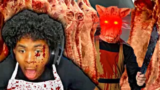 NEVER WORK AT A BUTCHER SHOP THIS LATE AT NIGHT!! [Scary Game]