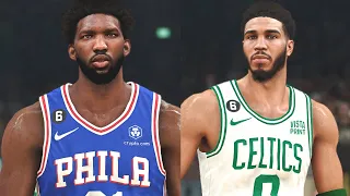 SIXERS vs CELTICS | Eastern Conference Showdown | Embiid vs Tatum | NBA 2K23 Realistic Gameplay