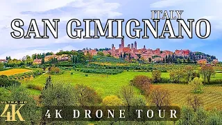 SAN GIMIGNANO Tuscany, Italy 🇮🇹 4k ULTRA HD | DRONE TOUR