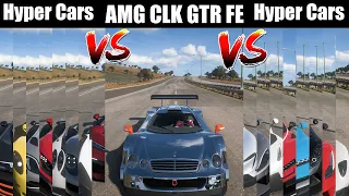 Mercedes Benz AMG CLK GTR FE Vs Hyper Car World || Classic Beast Vs Modern Hyper Cars || FH 5 ||