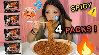 MUKBANG NOUILLES (TRÈS) PIQUANTES CHALLENGE 🥵