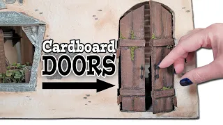 DIY Cardboard Doors for a Fantasy Dollhouse!