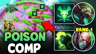 I PLAYED A DOUBLE POISON COMP WITH THE RANK 1 SINGED! (2V2V2V2 GAME MODE)