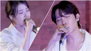 BTS jhope and IU singing equal sign at IU's palette #bts #jhope #iu #fyp