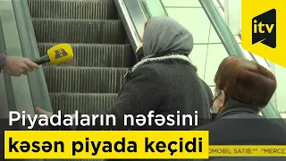 Piyadaların nəfəsini kəsən piyada keçidi