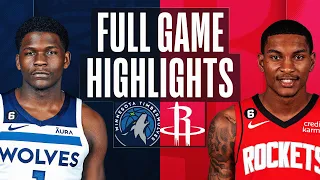 Game Recap: Timberwolves 104, Rockets 96