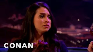 Génesis Rodríguez Does A Telenovela Scene With Conan | CONAN on TBS