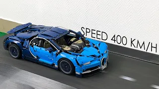 Bugatti Chiron VS Treadmill – Fake Lego Technic Speed Test 42083