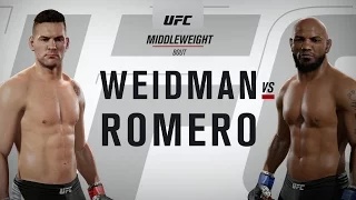 UFC 205 - Chris Weidman Vs Yoel Romero - EA Sports UFC 2 Live Events Gameplay