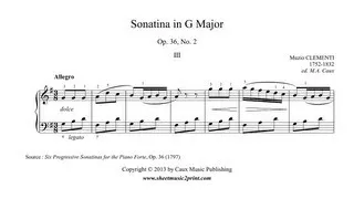 Clementi : Sonatina Op. 36, No. 2 (3/3)