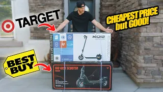I Bought E–Scooters from TARGET and BESTBUY (Cheapest Prices!)