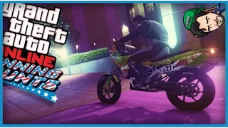 GTA V ONLINE - NA MOTO EU COMANDO!!   - DLC MANOBRAS E CRÂNIOS RACHADOS