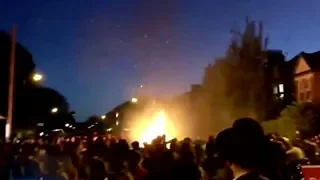 Ten injured in London's Jewish festival bonfire explosion