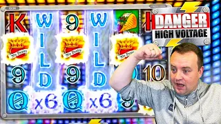 Insane BIG WIN on High Stakes Danger Slot!